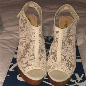 Lucky Brand Crochet Wedges